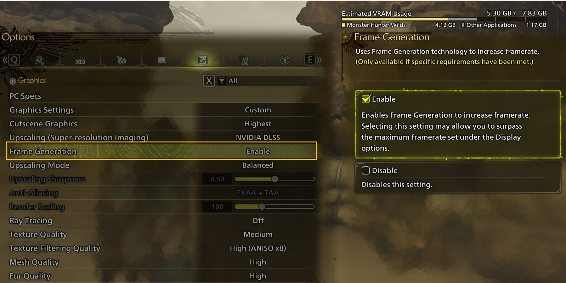 Monster Hunter Wilds-Frame Generation Mod-lagofast mod master