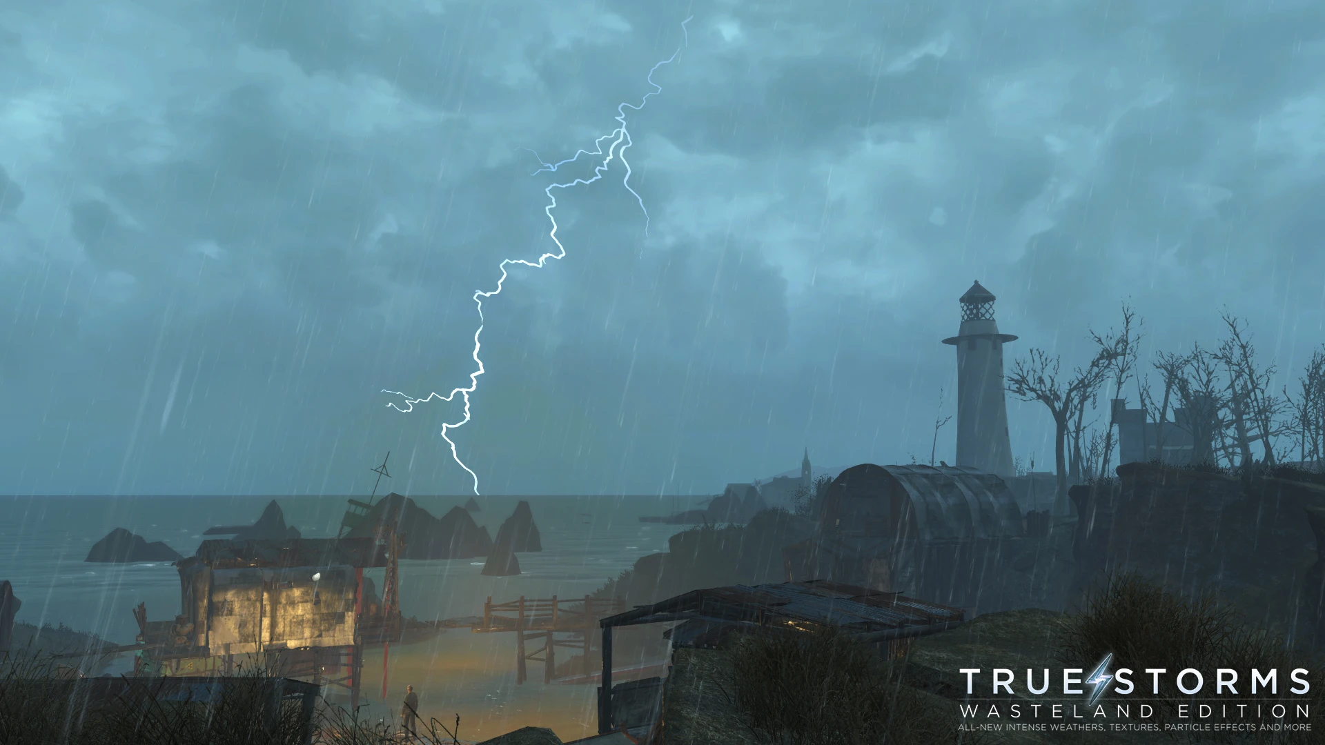 Fallout 4 True Storms - Wasteland Edition (Thunder-Rain-Weather Redone)-3-lagofast mod master