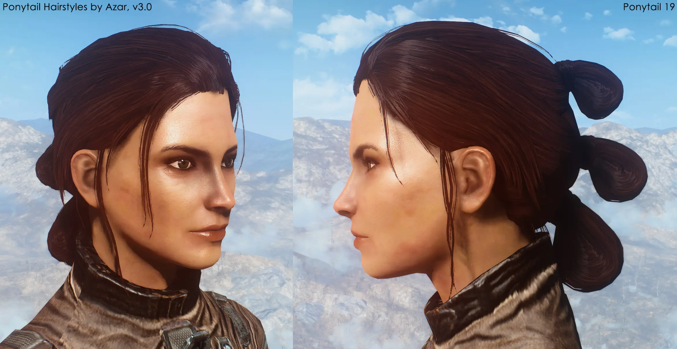 Fallout 4 Ponytail Hairstyles by Azar v3.0-8-lagofast mod master