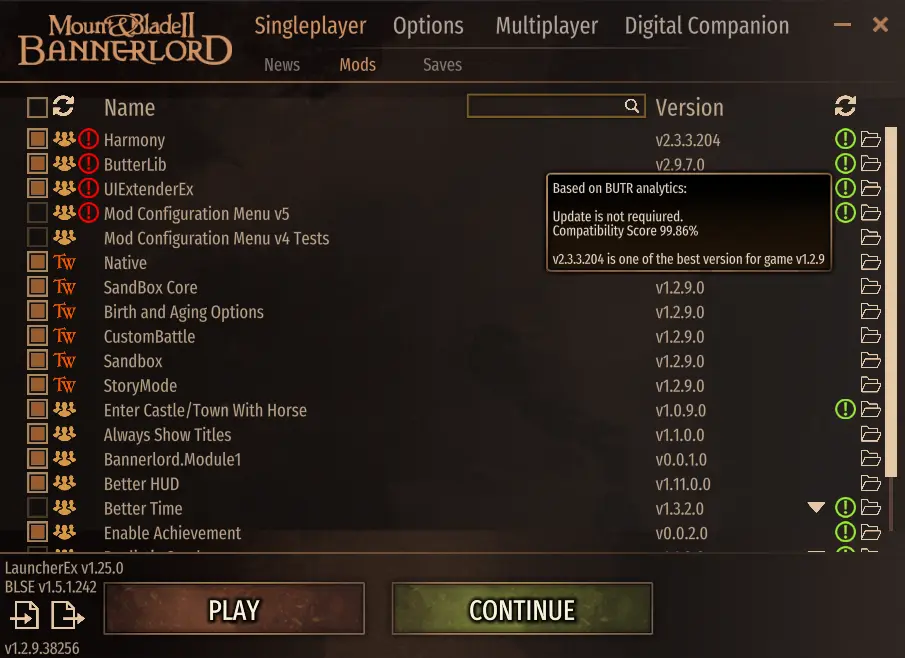 Mount&BladeII:Bannerlord Bannerlord Software Extender (BLSE)-2-lagofast mod master