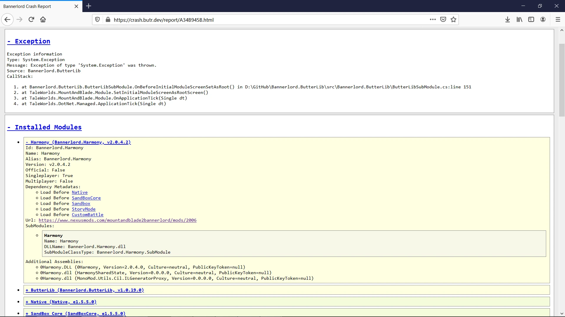 Mount&BladeII:Bannerlord ButterLib-3-lagofast mod master