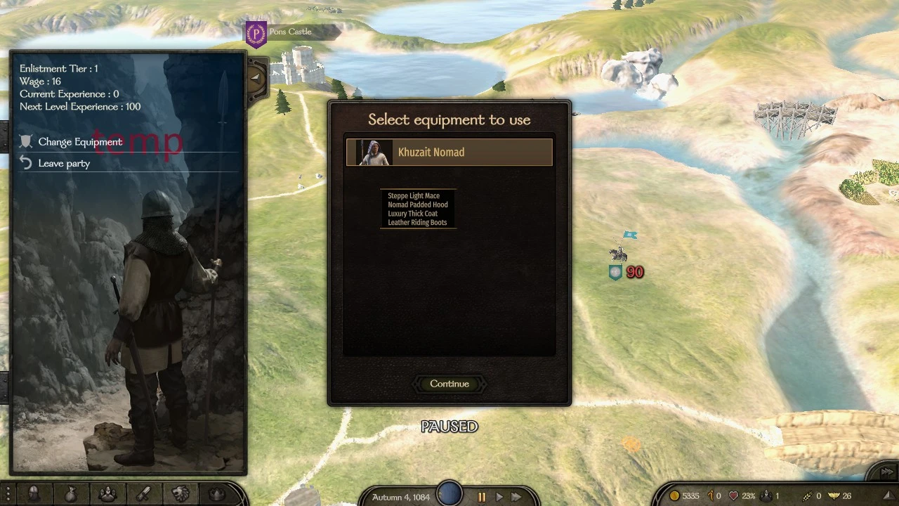 Mount&BladeII:Bannerlord Serve as soldier-3-lagofast mod master