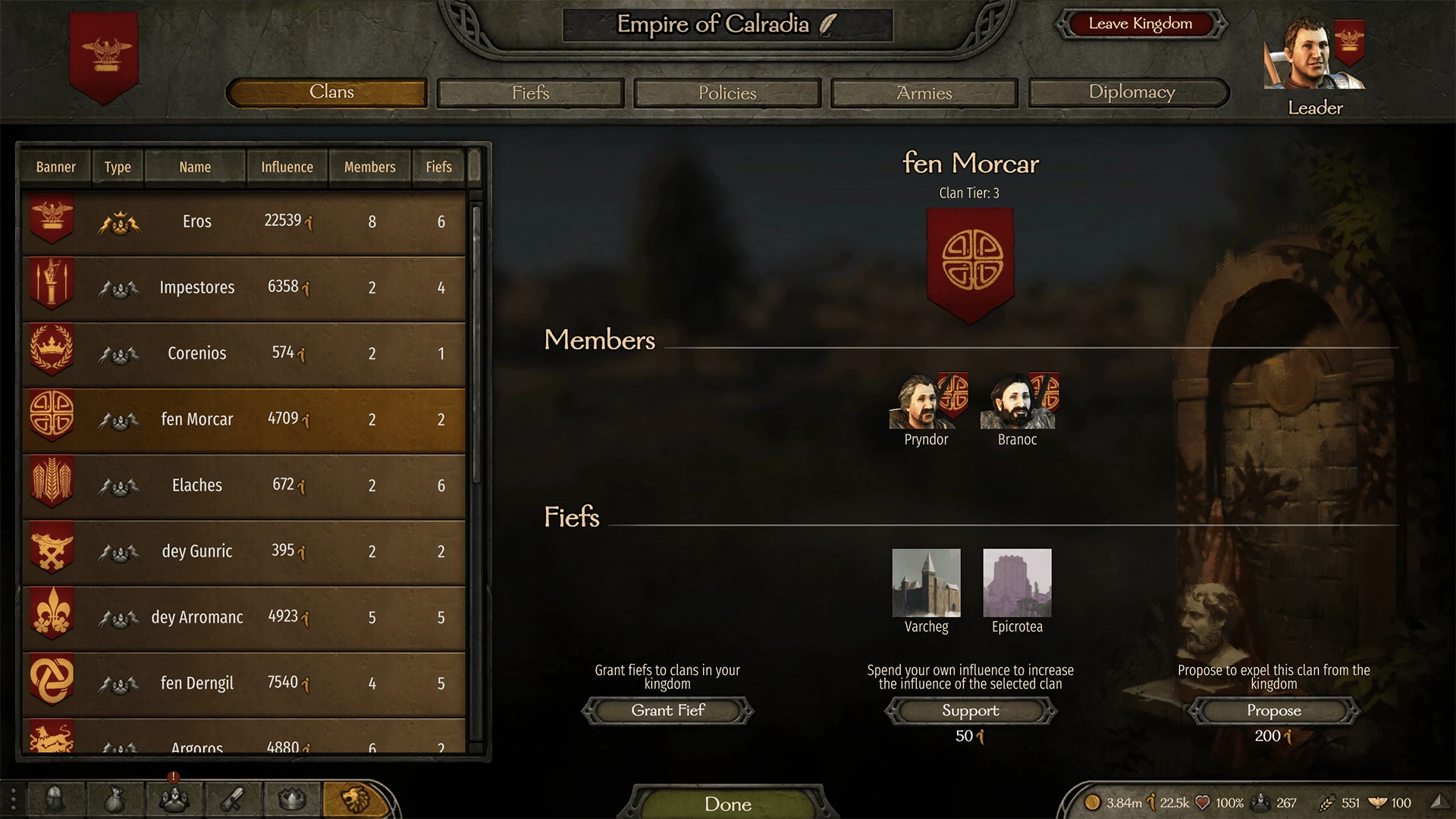 Mount&BladeII:Bannerlord Diplomacy-3-lagofast mod master