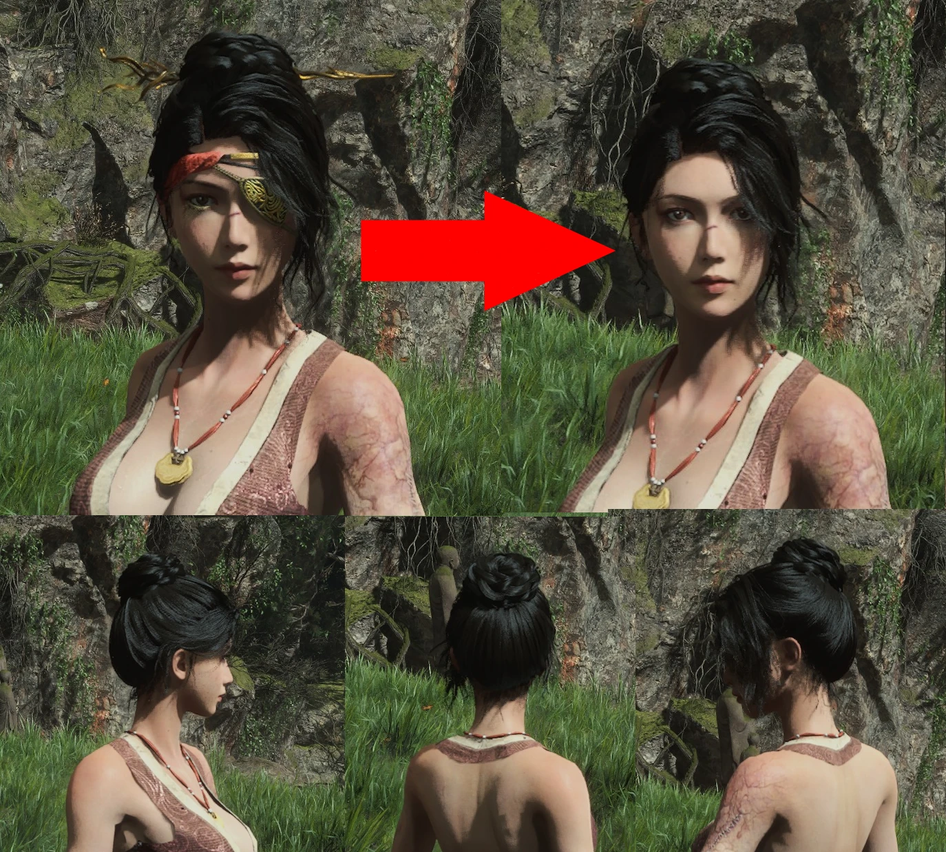 WUCHANG: Fallen Feathers briefcasesharpie's Mask Hider and Long Hair Series-3-lagofast mod master