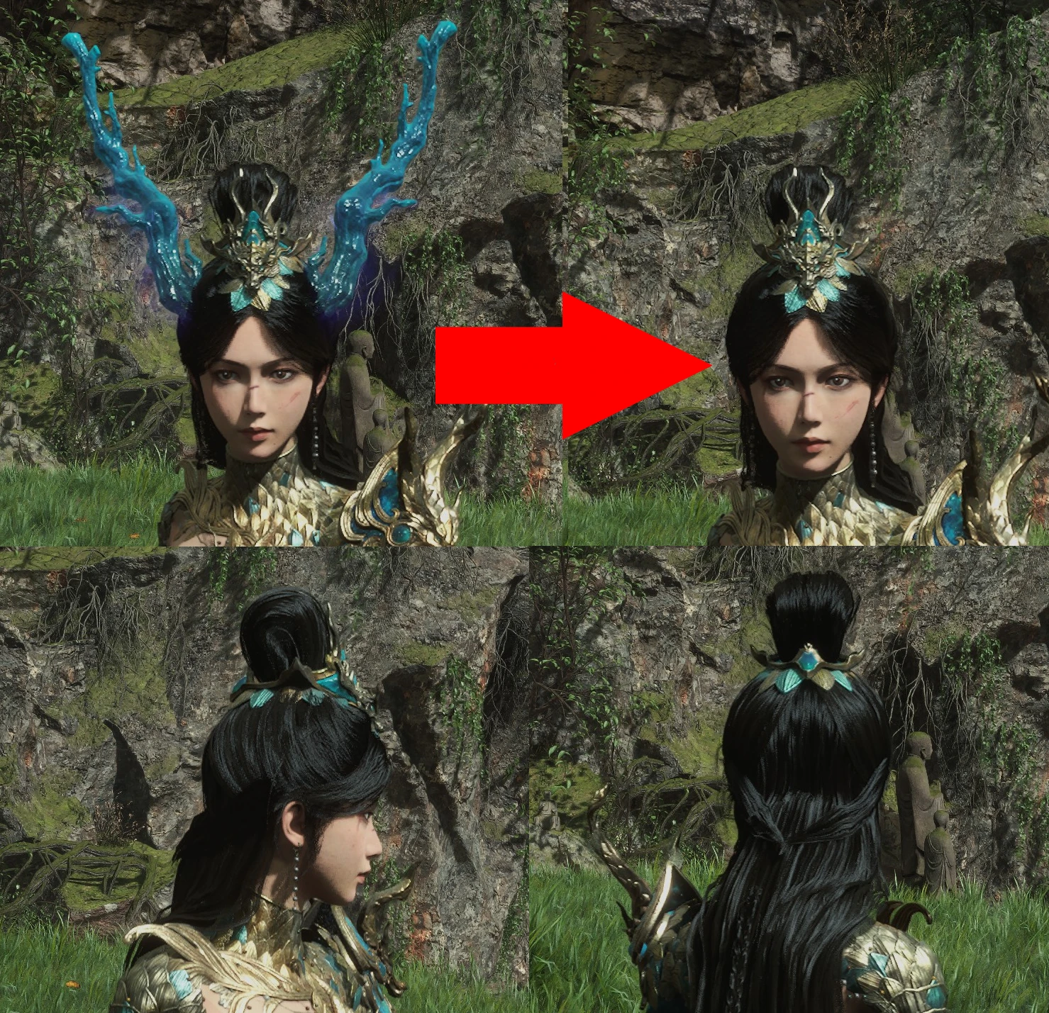 WUCHANG: Fallen Feathers briefcasesharpie's Mask Hider and Long Hair Series-6-lagofast mod master