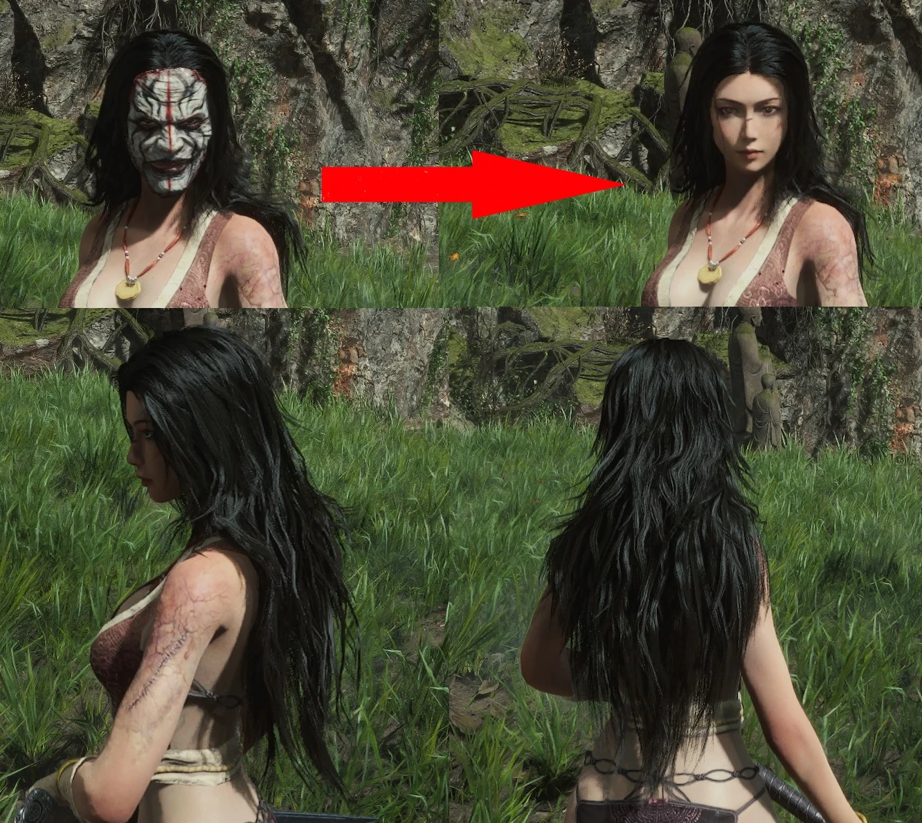 WUCHANG: Fallen Feathers briefcasesharpie's Mask Hider and Long Hair Series-2-lagofast mod master