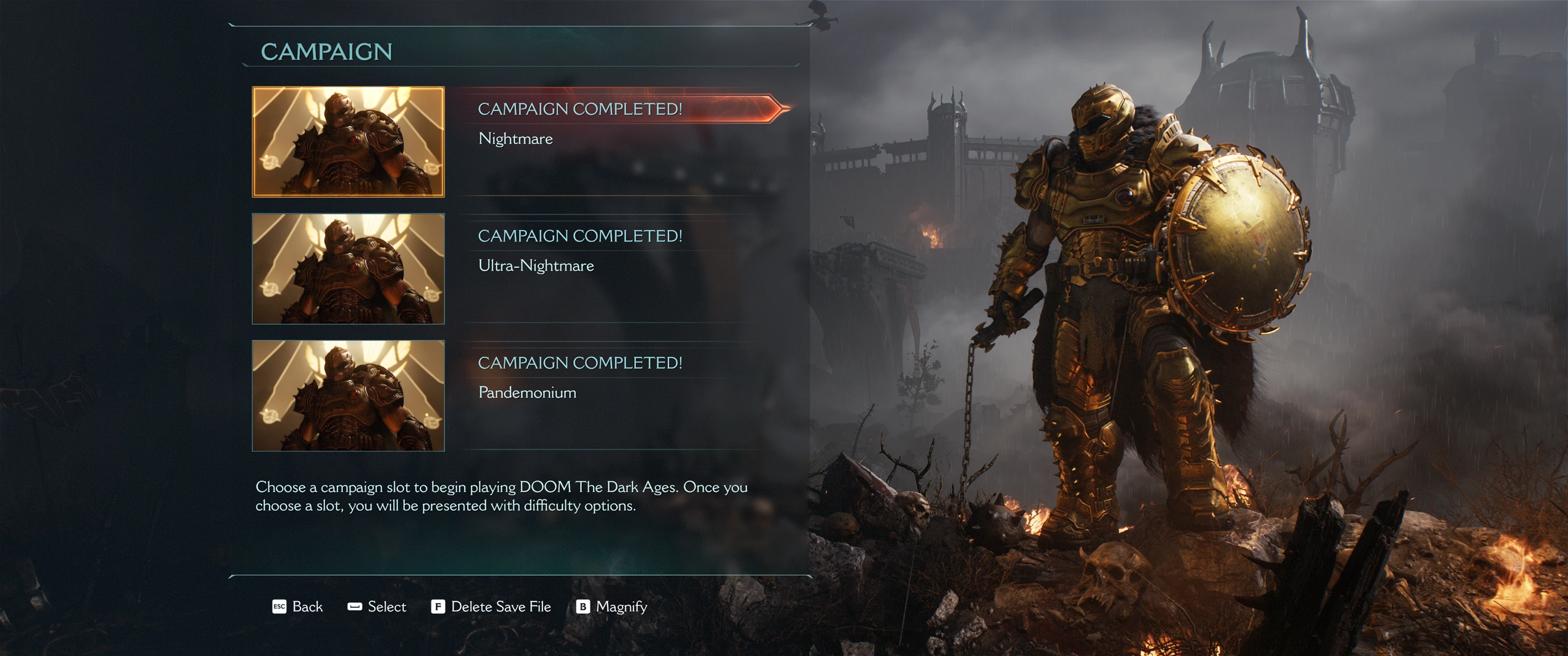 DOOM: The Dark Ages Save file 100 percent completed-2-lagofast mod master