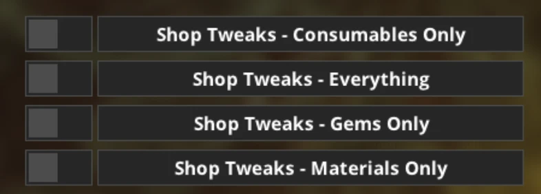 Monster Hunter Wilds Shop Tweaks - All Items in the Shop-2-lagofast mod master