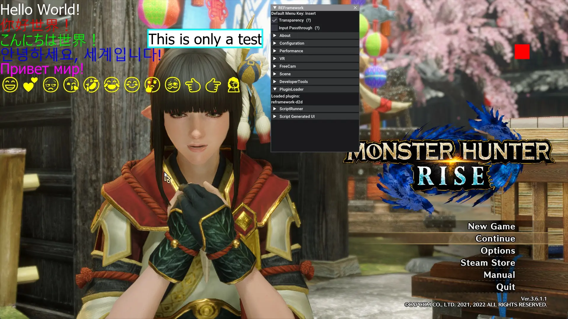 MONSTER HUNTER RISE-REFramework Direct2D-lagofast mod master