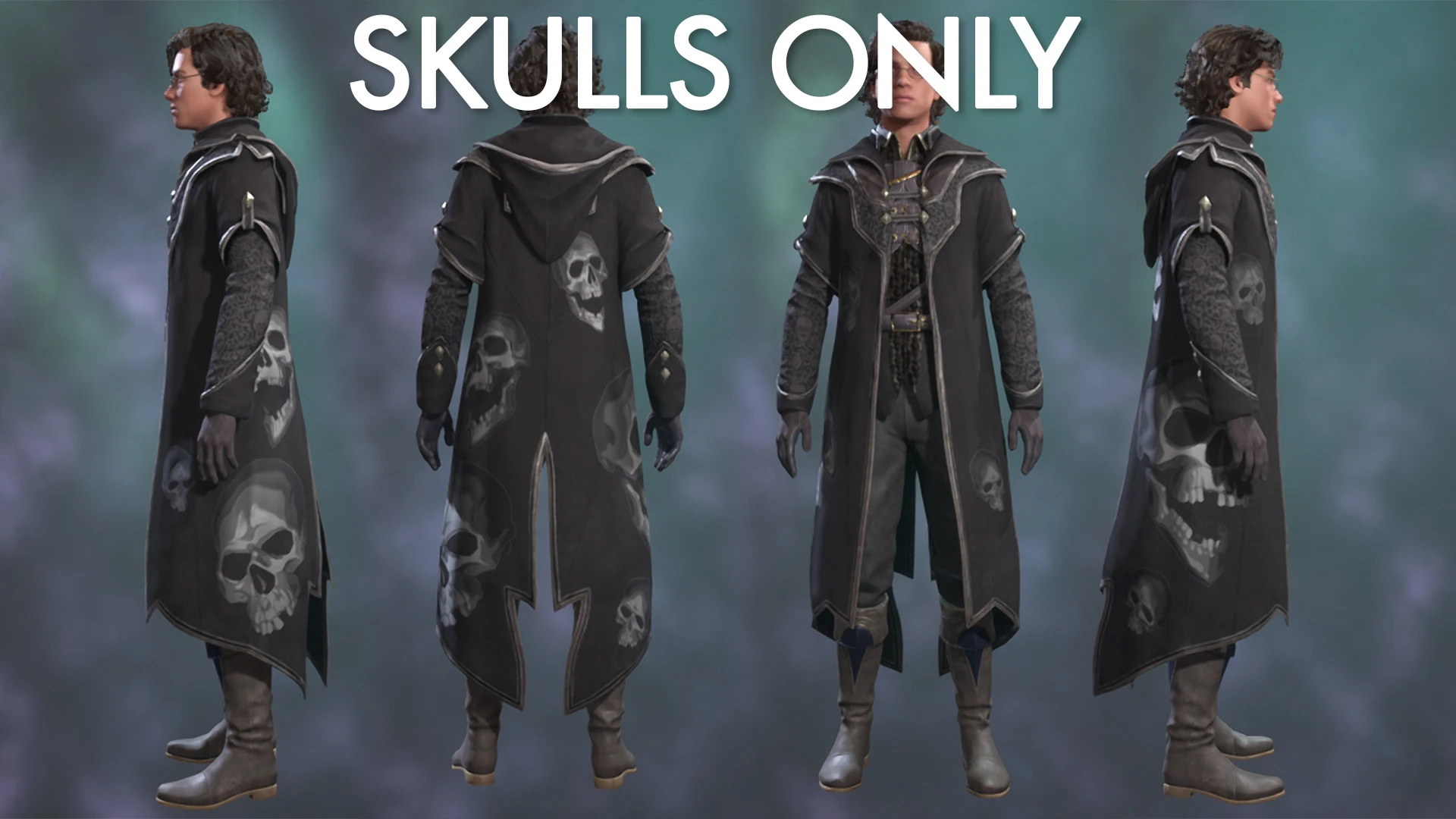 Hogwarts Legacy Improved Dark Arts Deluxe Robes-5-lagofast mod master