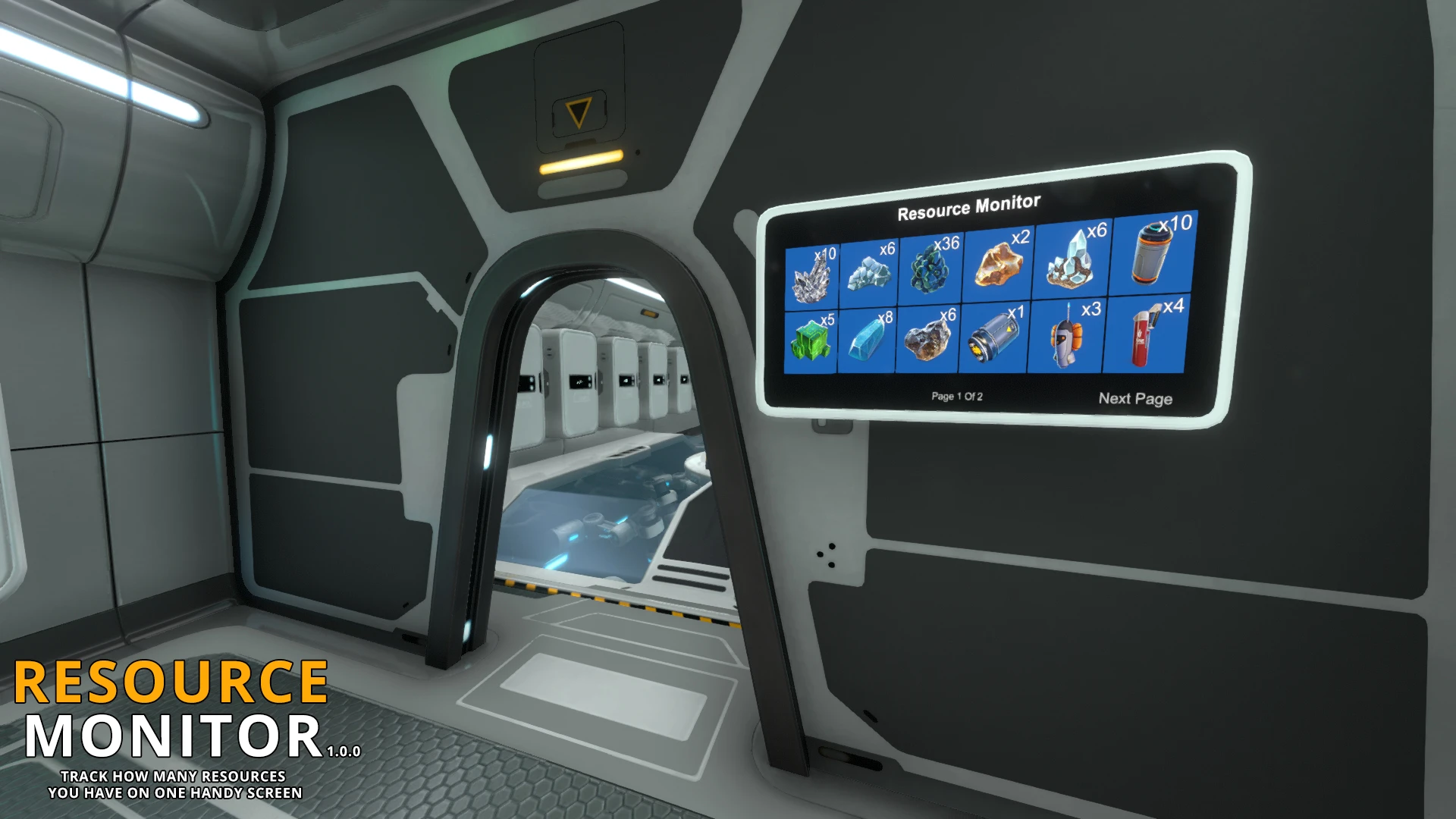 Subnautica-Resource Monitor-lagofast mod master