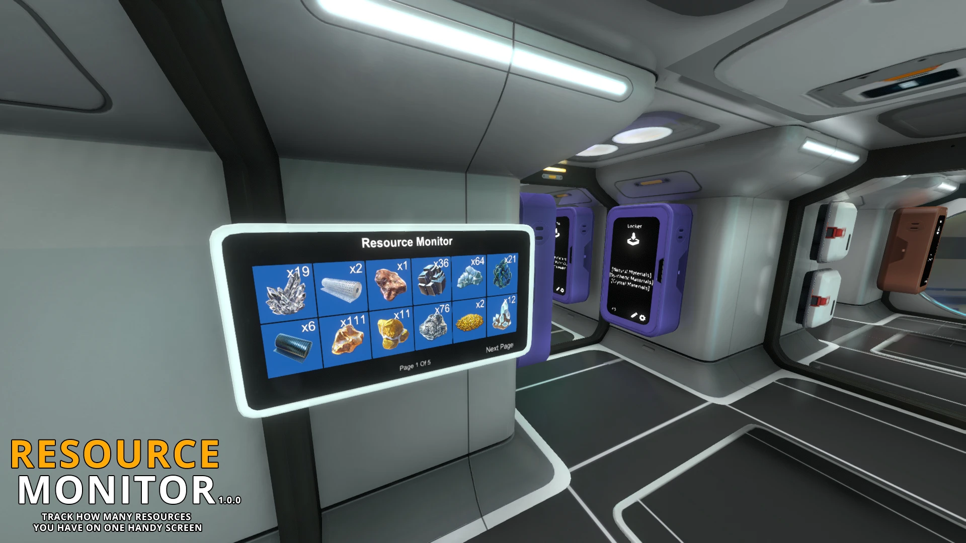 Subnautica Resource Monitor-4-lagofast mod master