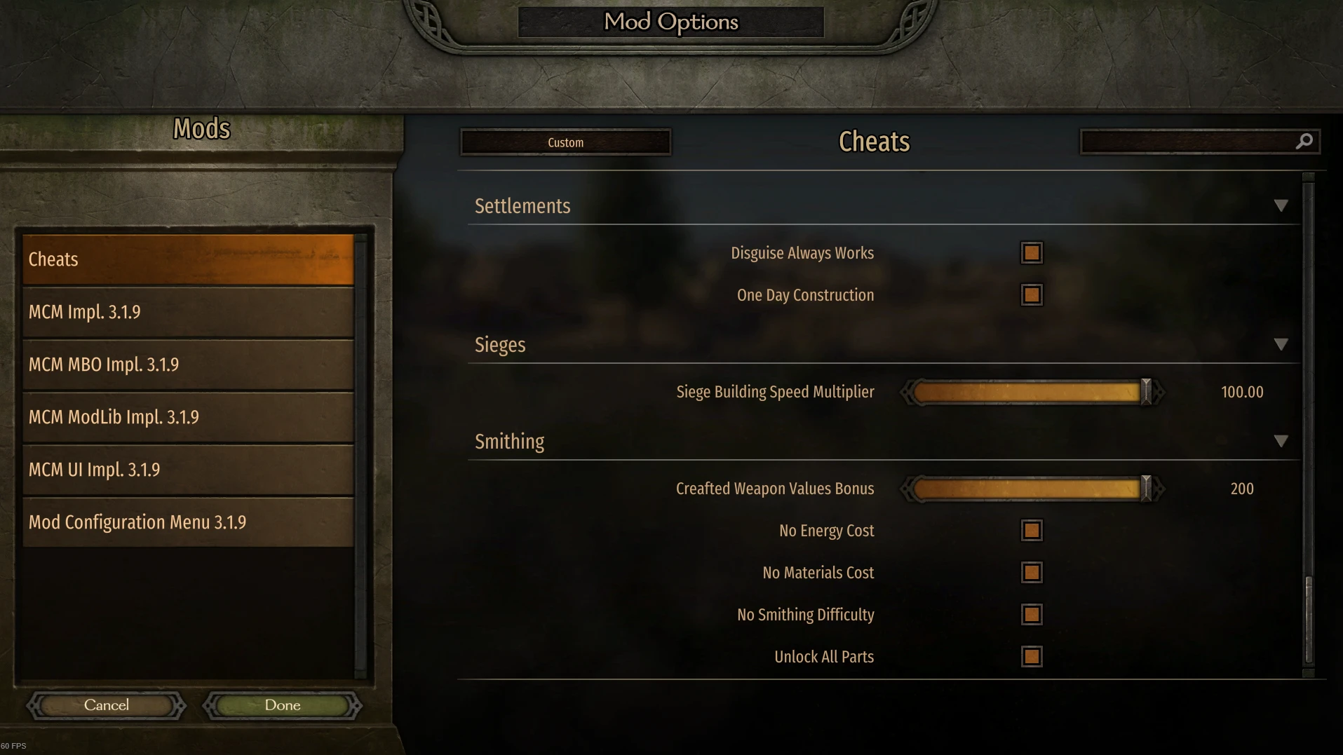 Mount&BladeII:Bannerlord Bannerlord Cheats-6-lagofast mod master