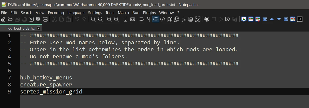 Warhammer 40,000: Darktide Darktide Mod Loader-3-lagofast mod master