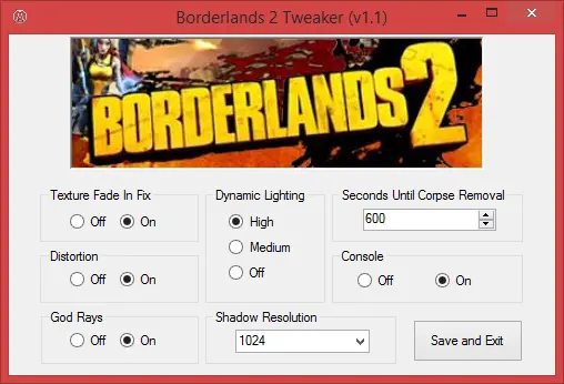 Borderlands 2-Borderlands 2 Tweaker-lagofast mod master
