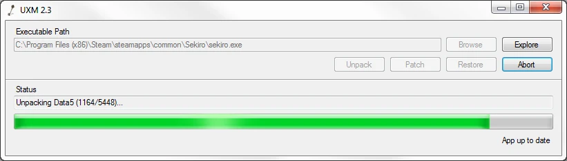 Sekiro: Shadows Die Twice UXM-2-lagofast mod master
