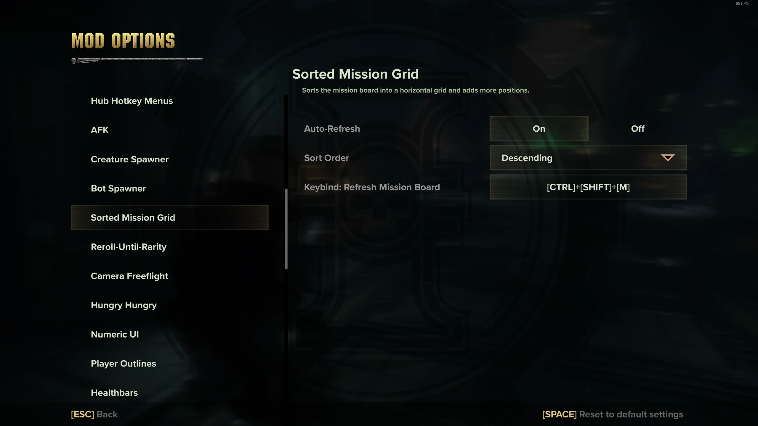Warhammer 40,000: Darktide-(Obsolete) Sorted Mission Grid-lagofast mod master