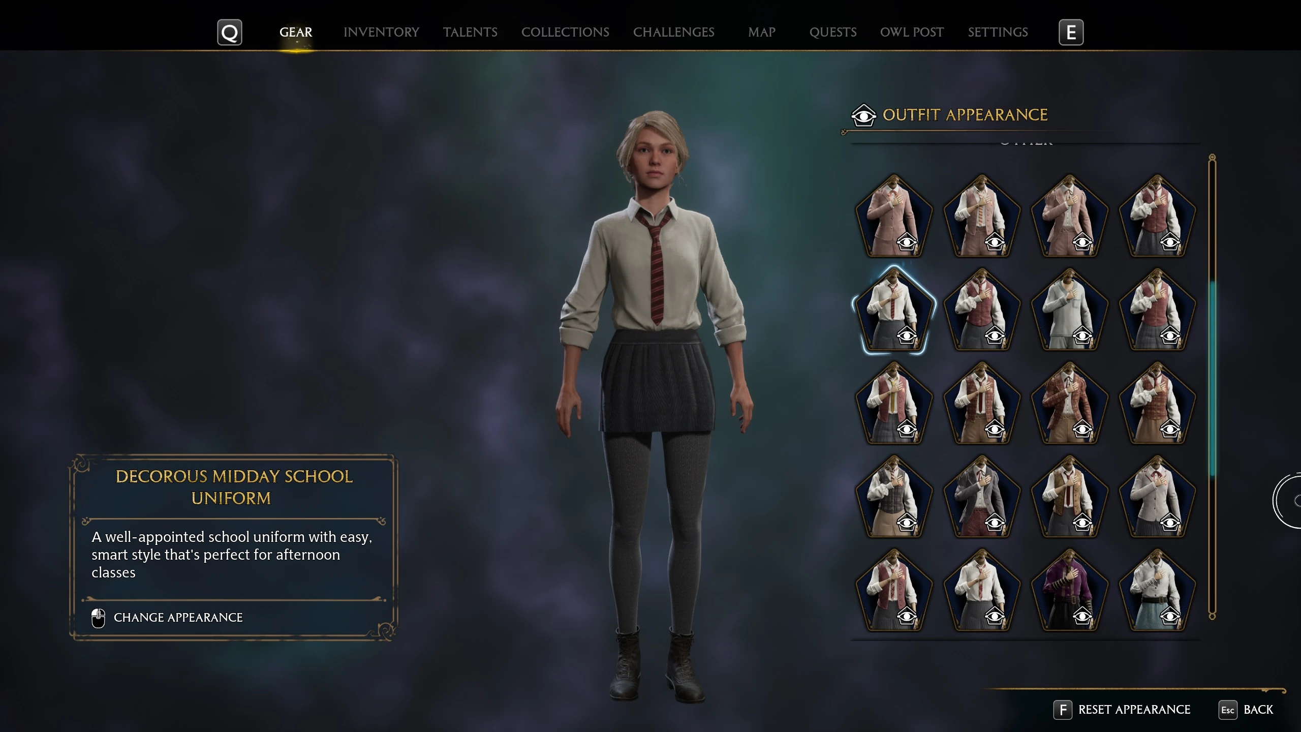 Hogwarts Legacy-Short School Uniform Skirts-lagofast mod master
