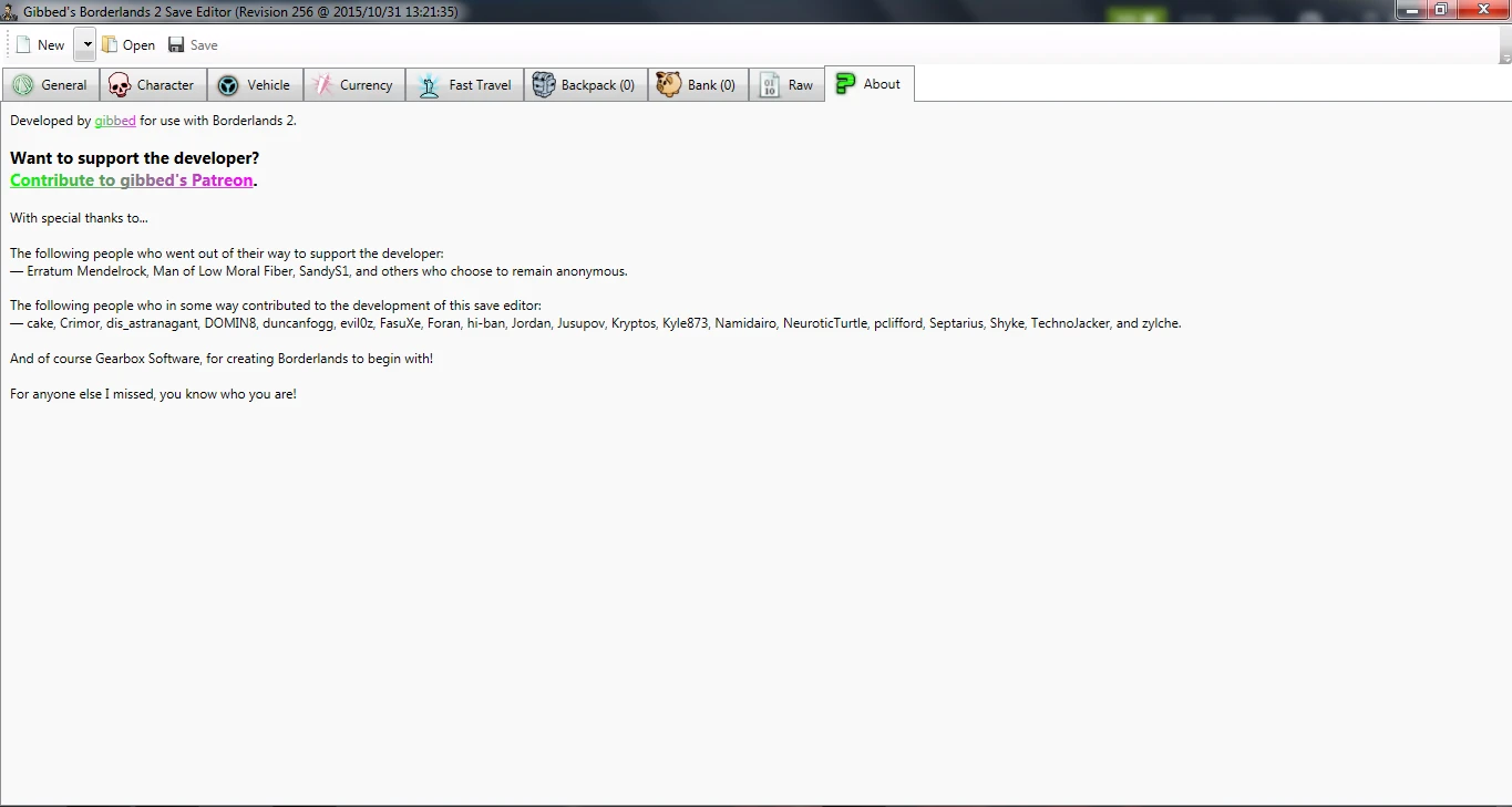 Borderlands 2-Gibbed's Borderlands 2 Save Editor (Fully Updated)R256-lagofast mod master