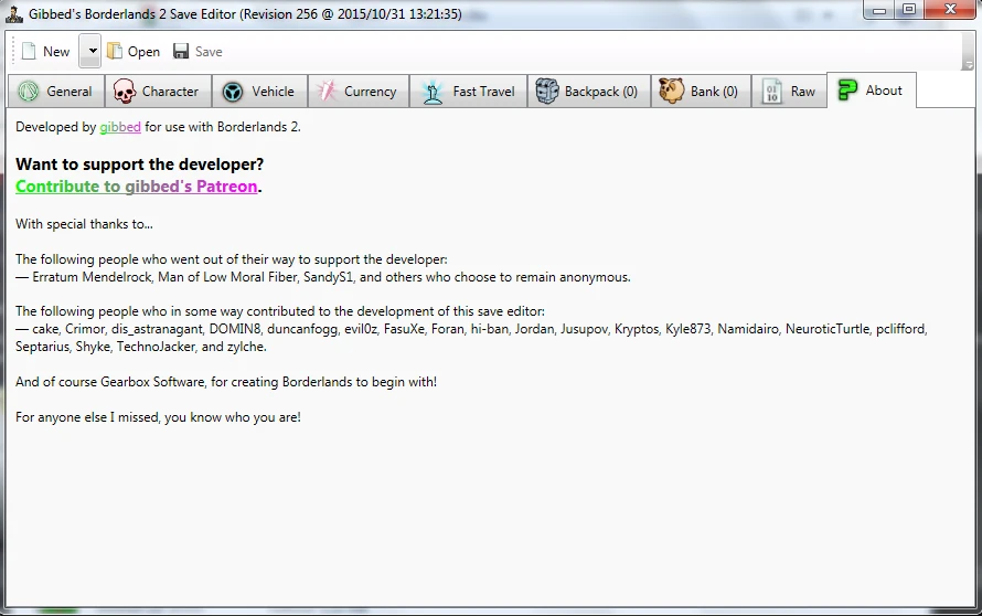Borderlands 2 Gibbed's Borderlands 2 Save Editor (Fully Updated)R256-7-lagofast mod master
