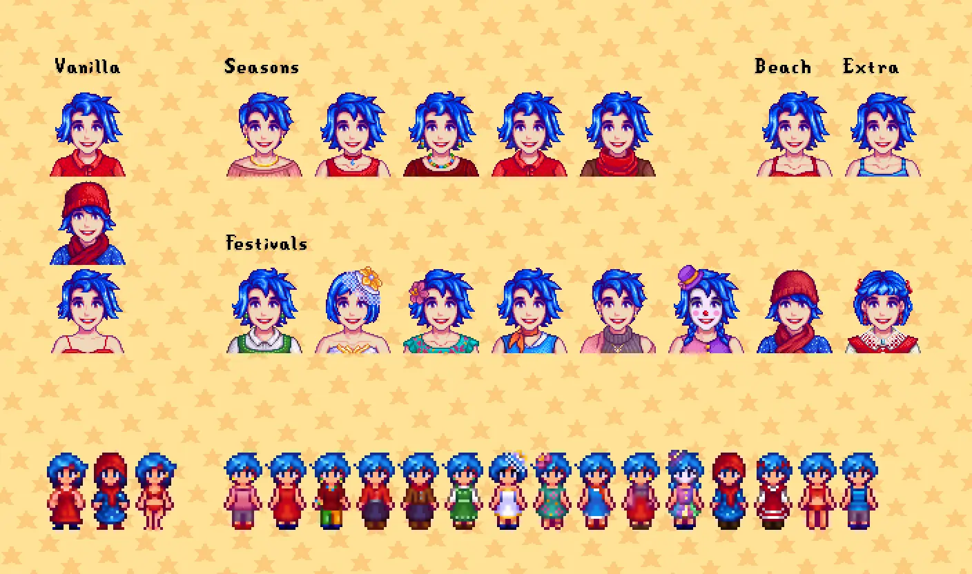 Stardew Valley Seasonal Outfits - Slightly Cuter Aesthetic-5-lagofast mod master
