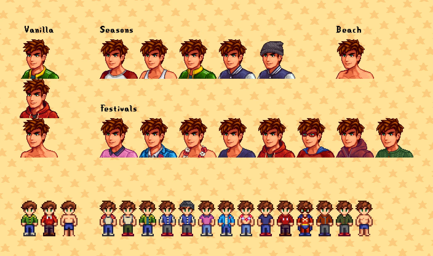 Stardew Valley Seasonal Outfits - Slightly Cuter Aesthetic-3-lagofast mod master