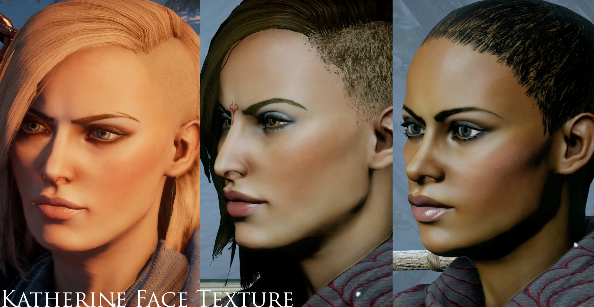 Dragon Age Inquisition Eyebrows 4 Women and Katherine Face Texture-2-lagofast mod master