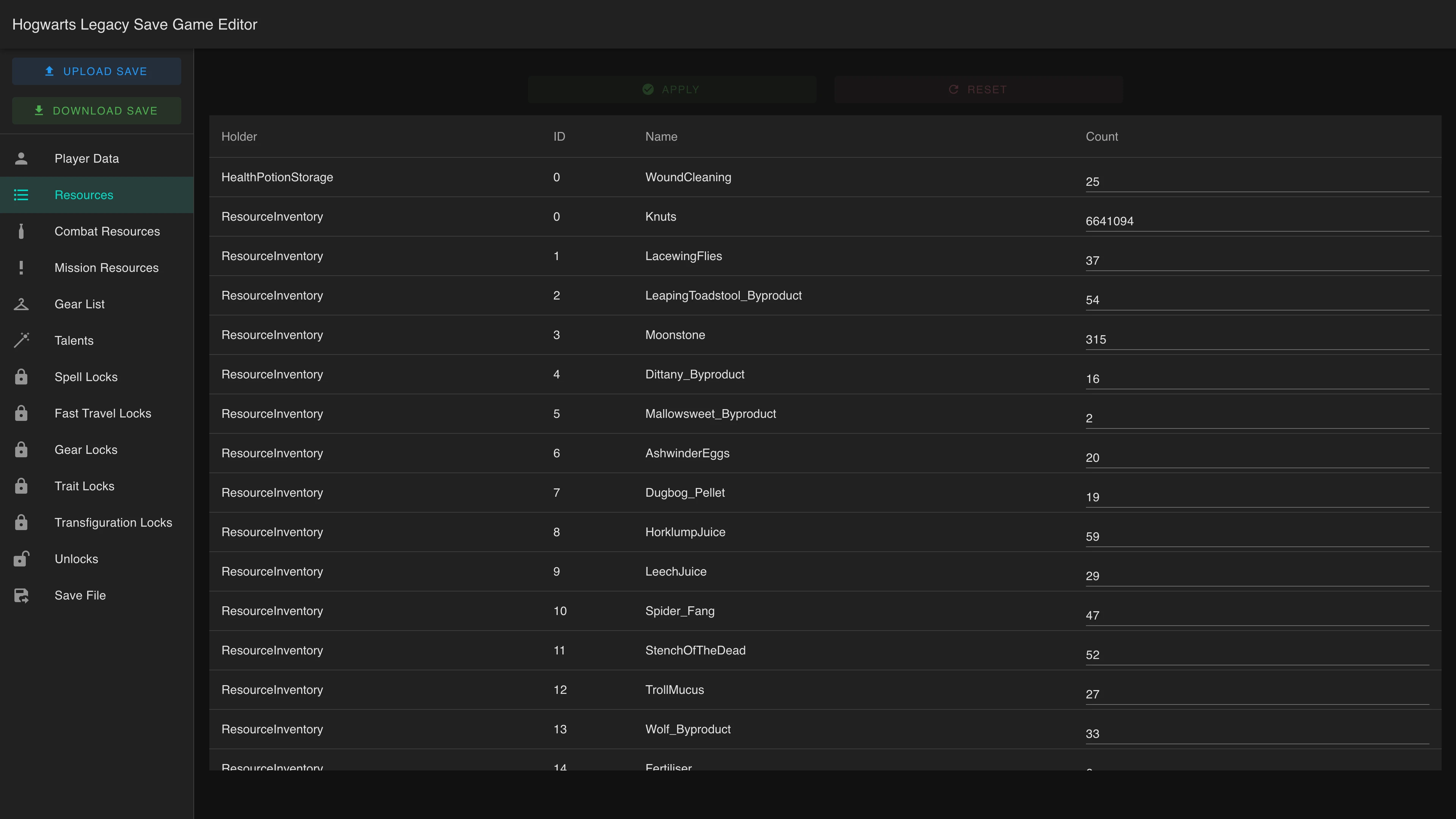 Hogwarts Legacy-Hogwarts Legacy Save Game Editor-lagofast mod master
