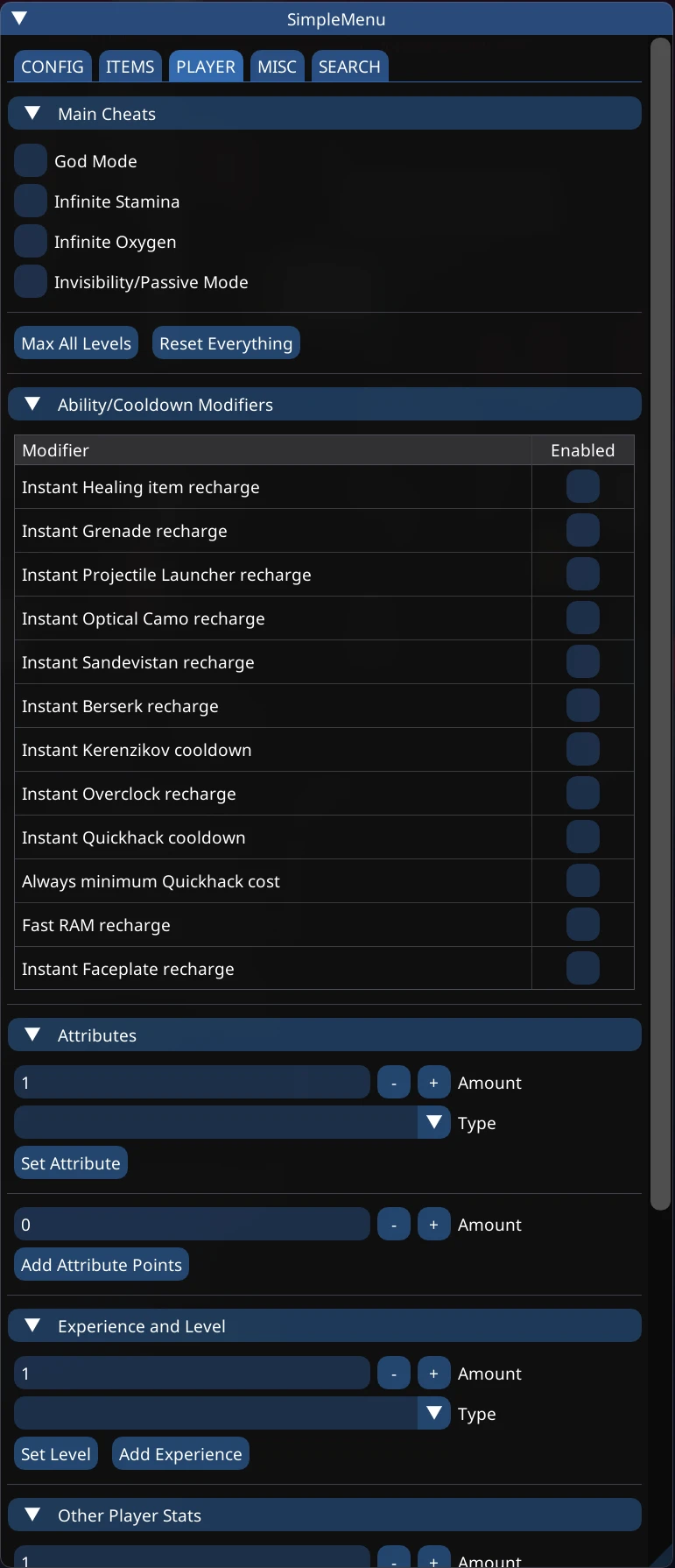 Cyberpunk 2077 Simple Menu - An In-Game UI including Hotkeys-6-lagofast mod master