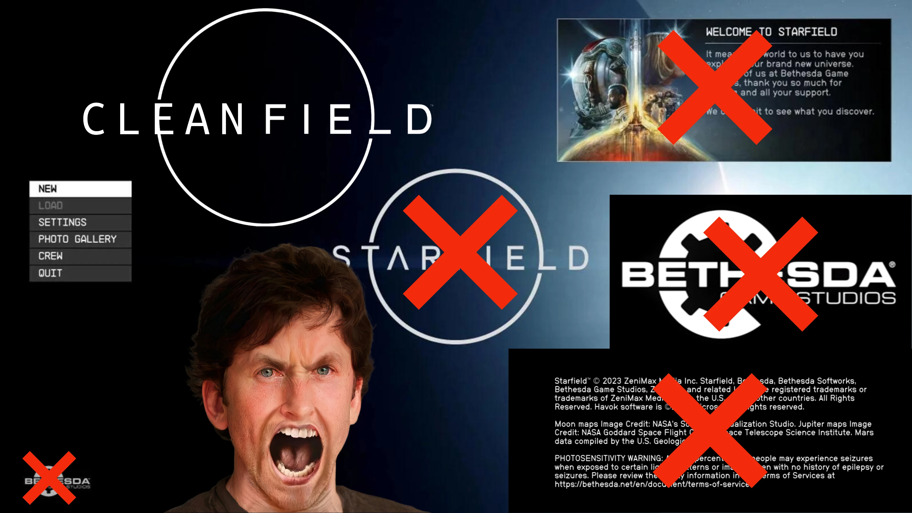 Starfield-Cleanfield - A No-Intro and Clean Menu Fix-lagofast mod master