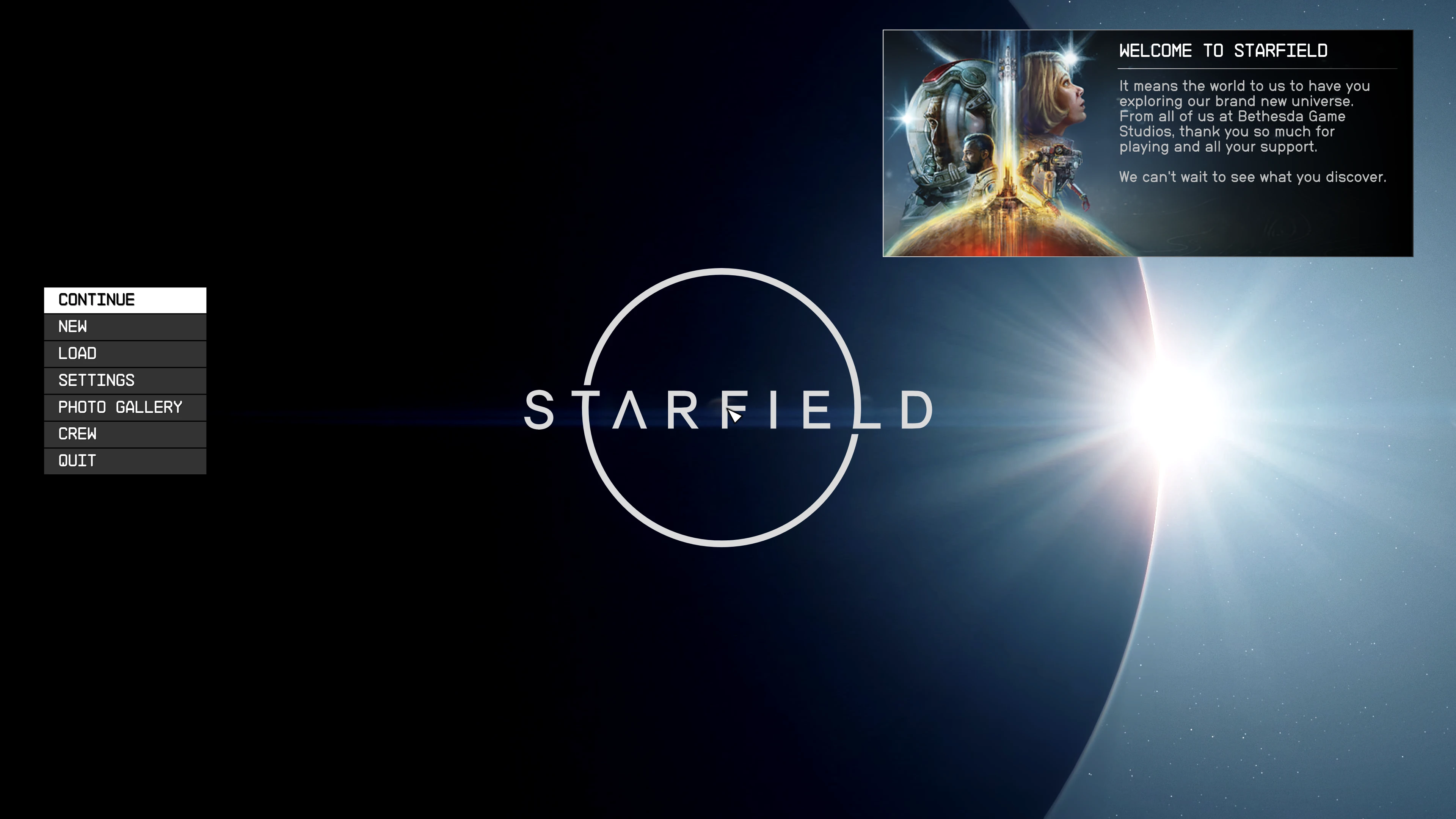 Starfield Cleanfield - A No-Intro and Clean Menu Fix-2-lagofast mod master