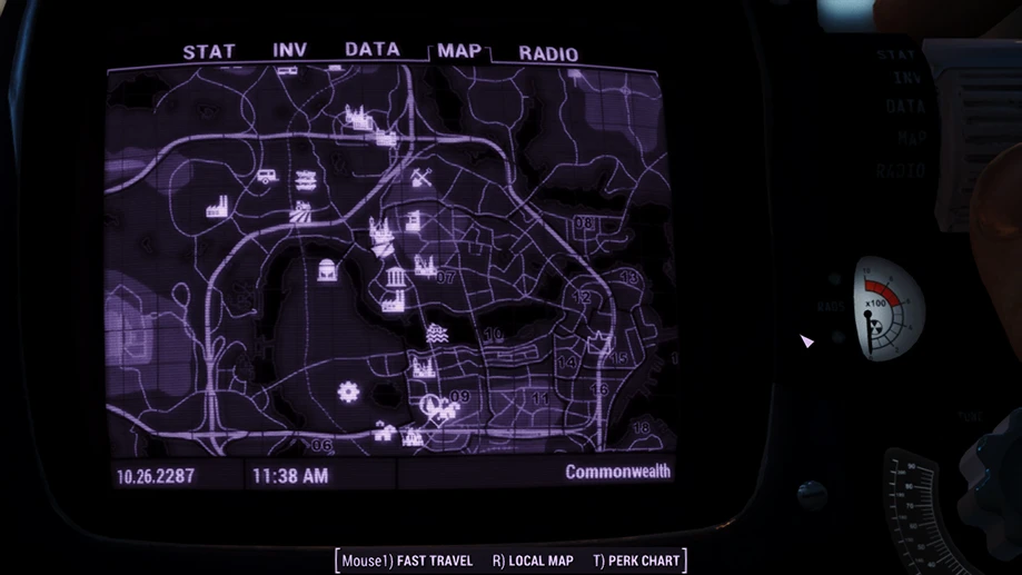 Fallout 4 Improved Map with Visible Roads-5-lagofast mod master