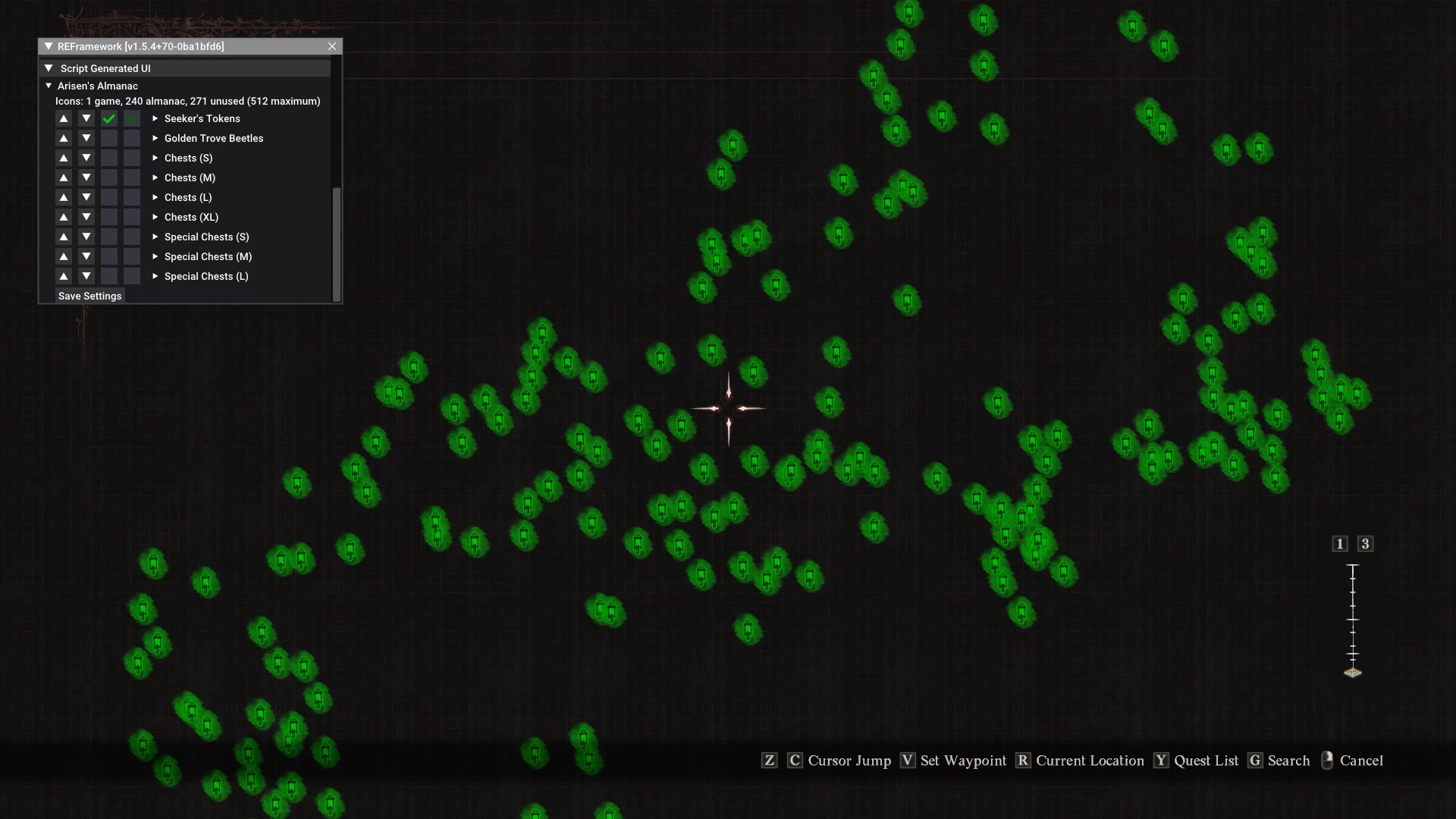 Dragon's Dogma 2-Arisen's Almanac (Additional map markers - Seeker's Token - Golden Trove Beetle - various types of chests)-lagofast mod master