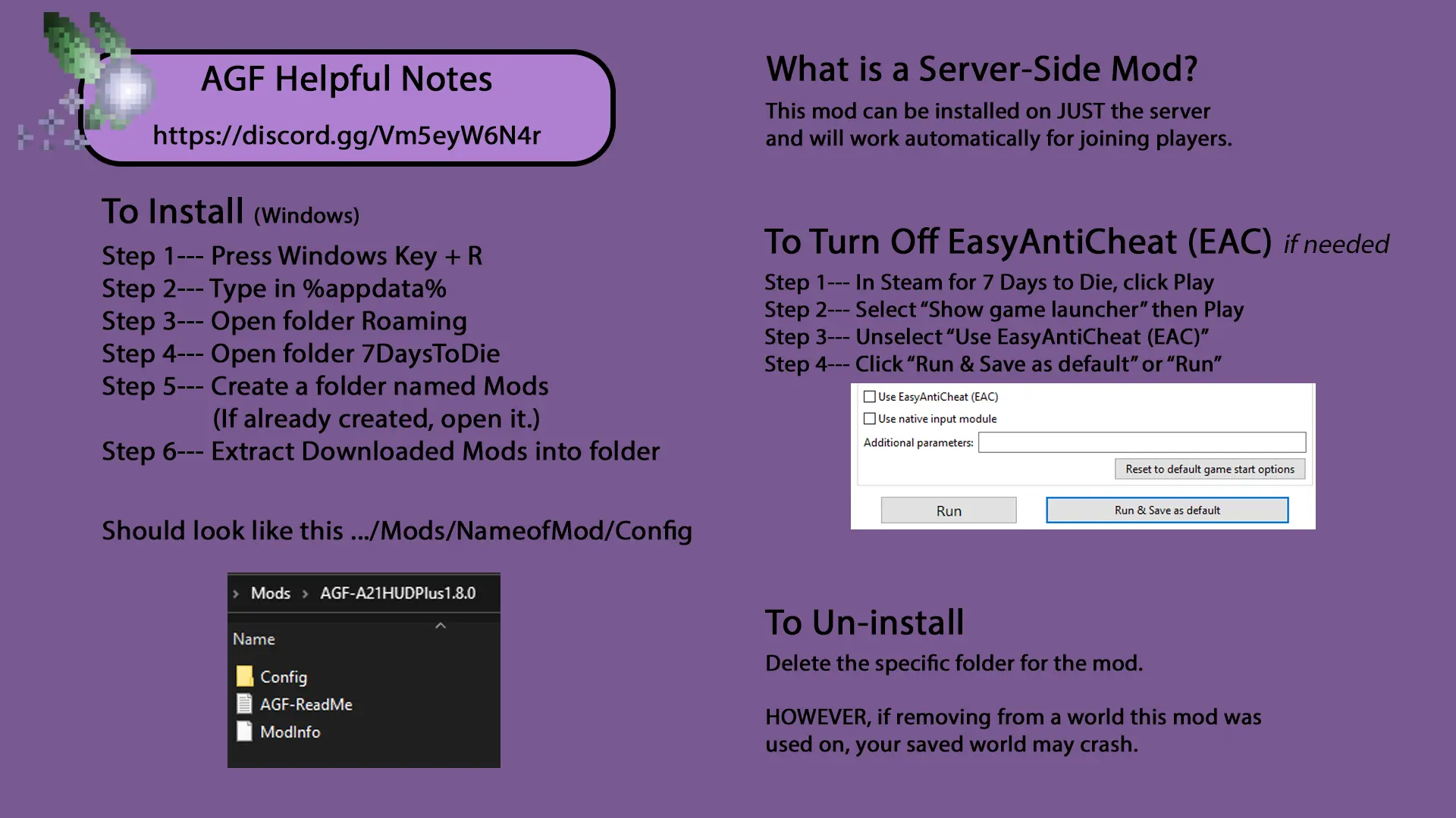 7 Days to Die AGF - V2 - HUD PLUS-8-lagofast mod master
