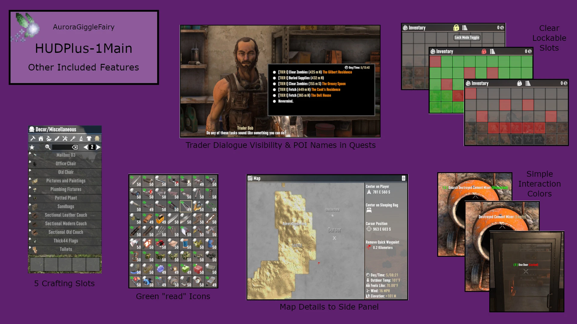 7 Days to Die AGF - V2 - HUD PLUS-2-lagofast mod master