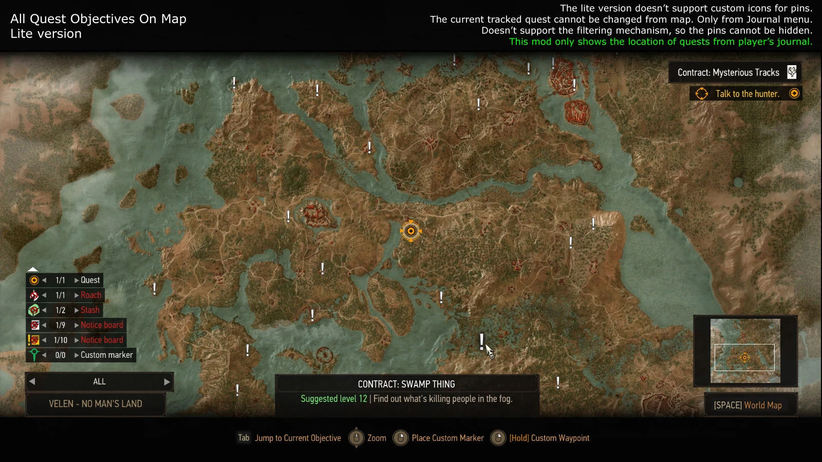 The Witcher 3: Wild Hunt All Quest Objectives On Map-3-lagofast mod master