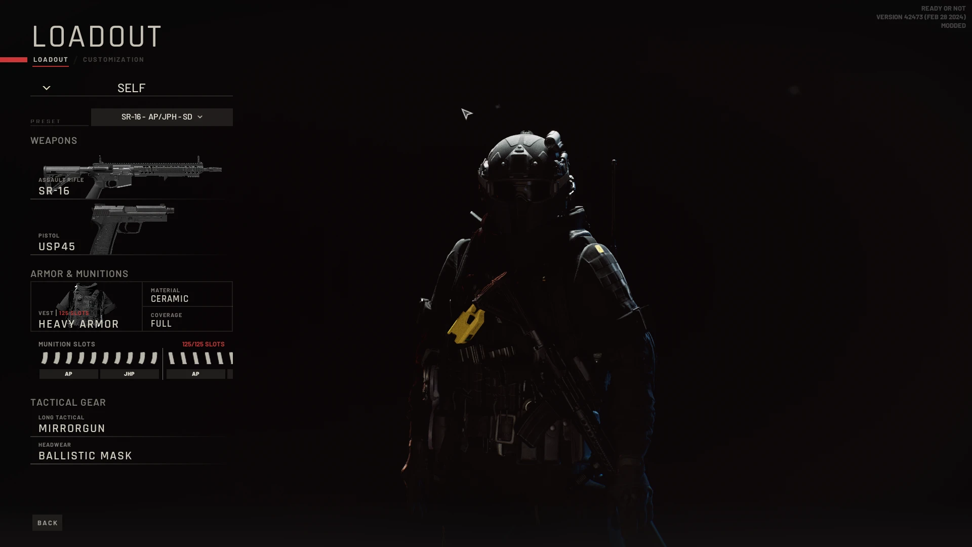Ready or Not-125個插槽和最多10xArmor-(黑暗水域)-lagofast 模組大師