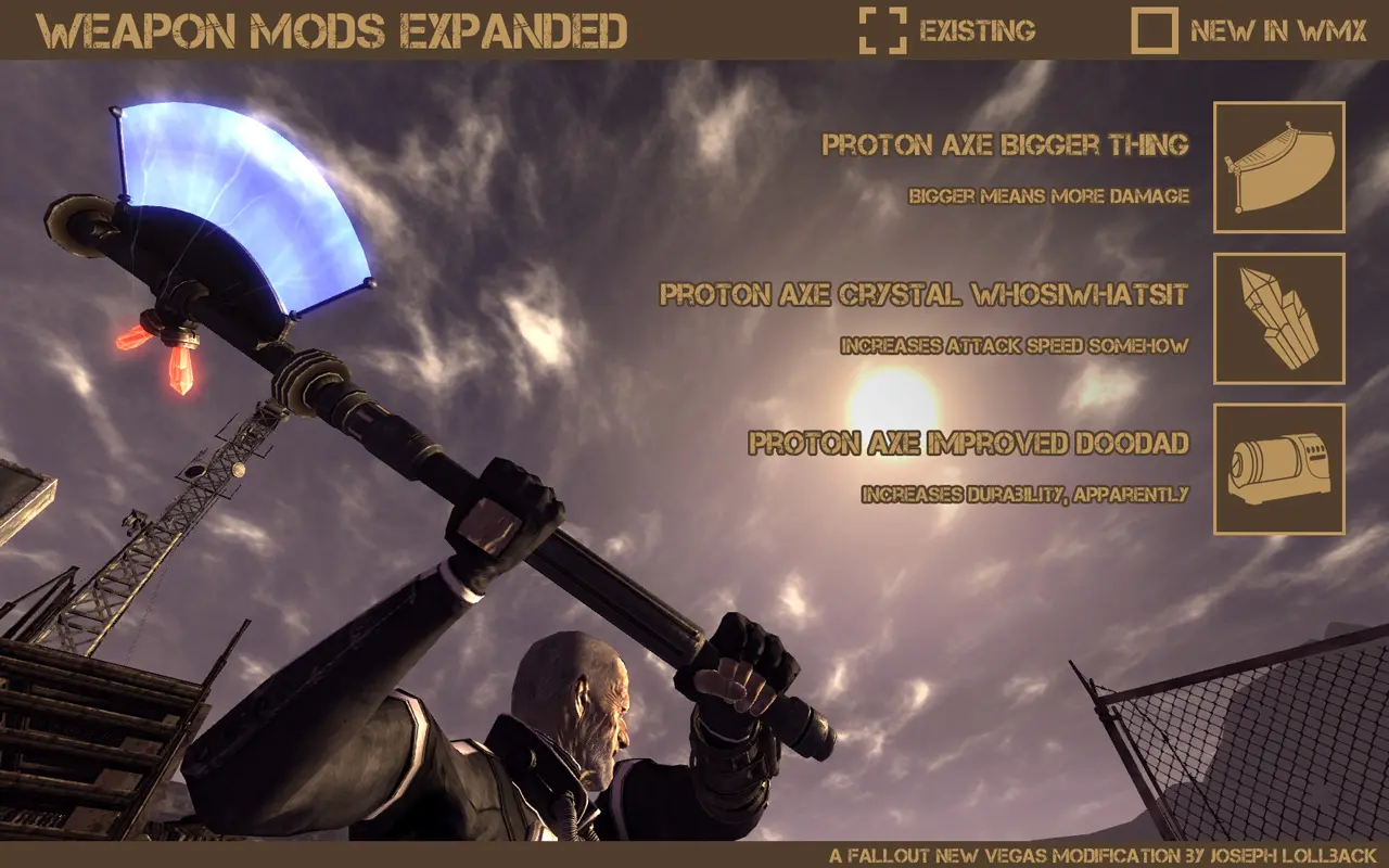 Fallout: New Vegas Modi di arma espansi-wmx-3-lagofast mod master