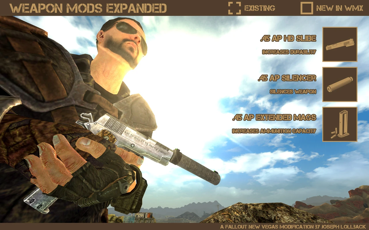 Fallout: New Vegas Modi di arma espansi-wmx-2-lagofast mod master
