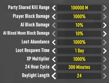 7 Days to Die-D6-Options de jeu étendues v2.0-modérateur lagofast