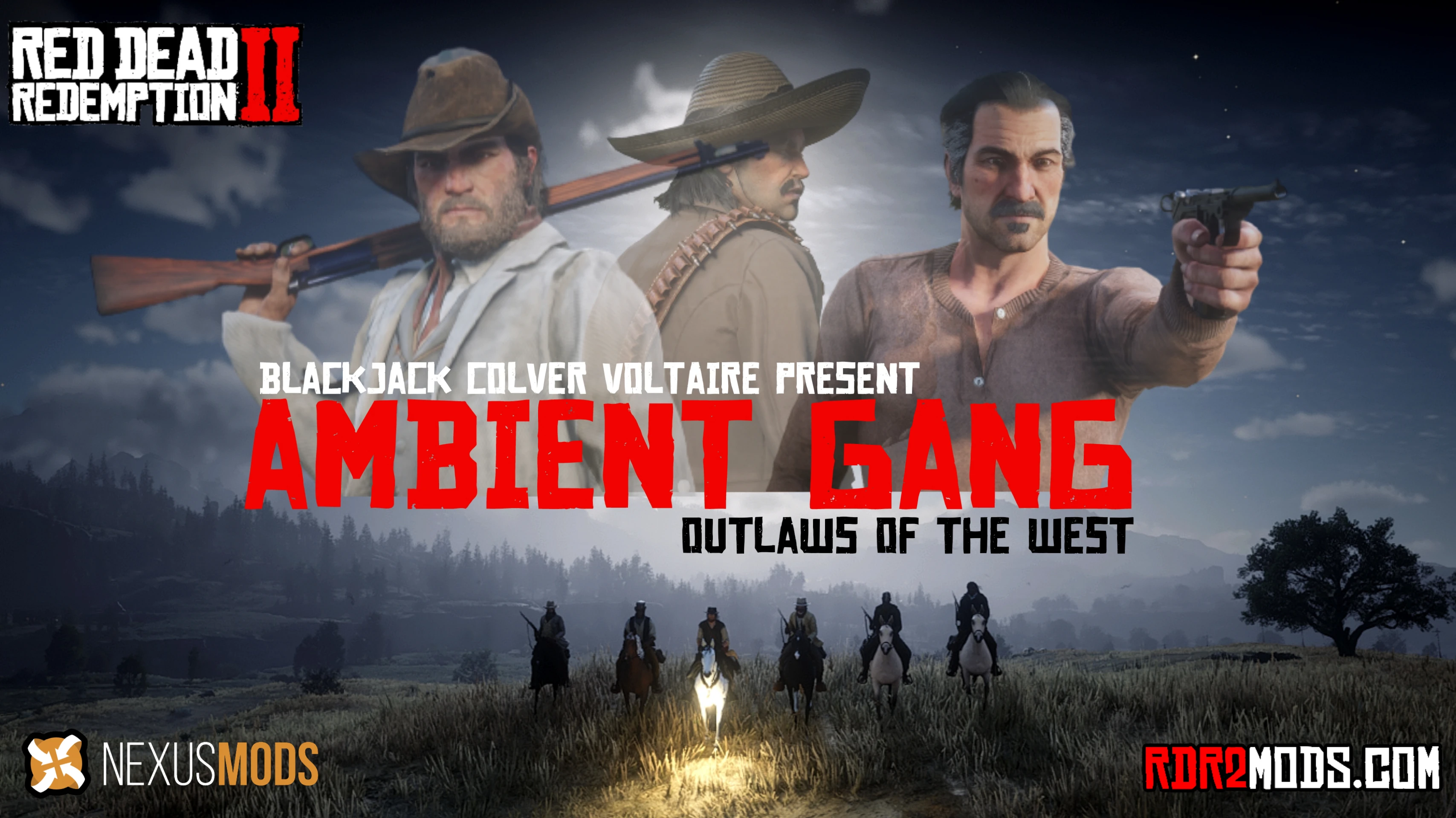 Red Dead Redemption 2 окружающая банда-дополнение к банде rdr-1-lagofast mod master