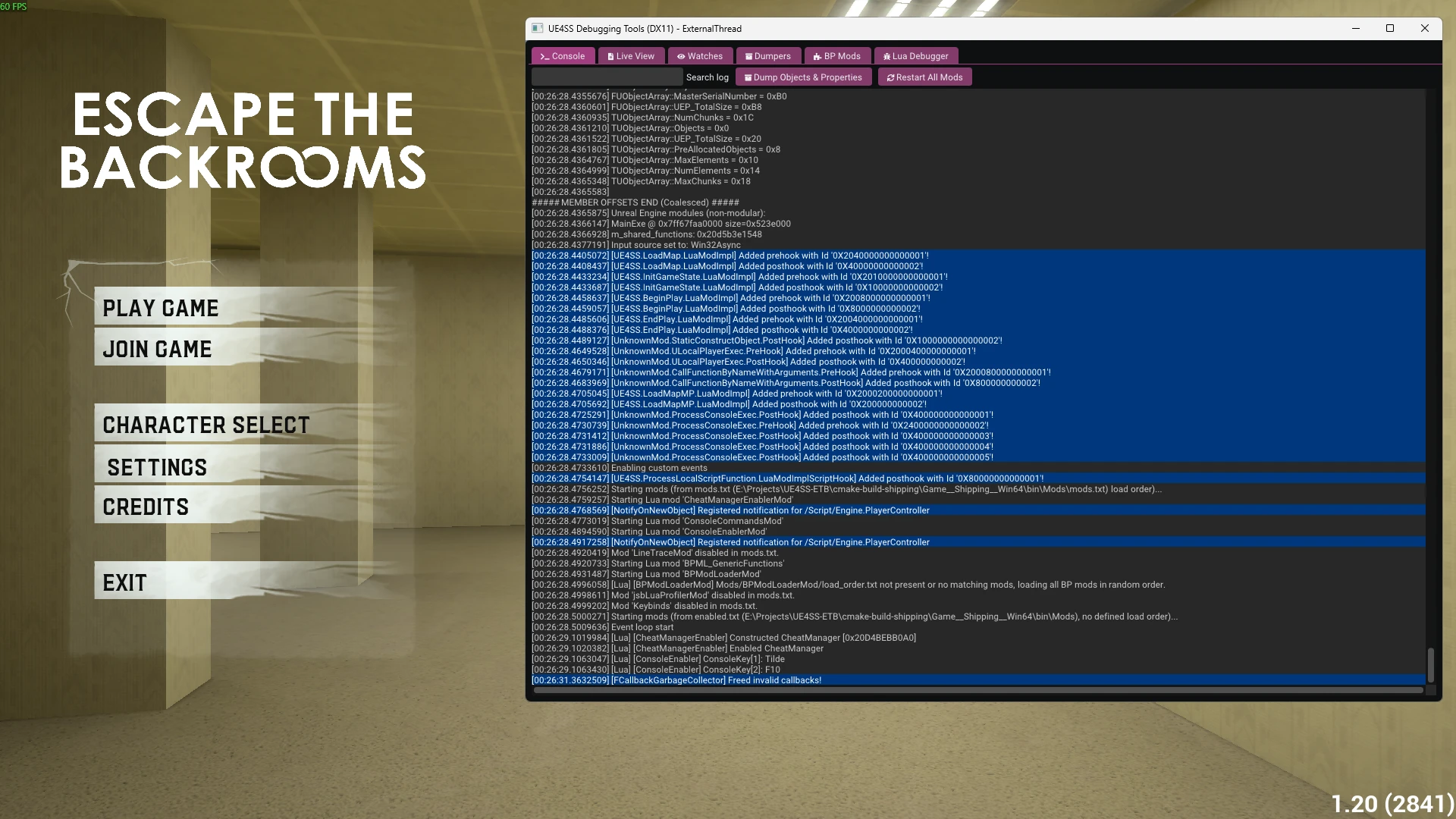 Escape the Backrooms-UE4SS fork pour Escape the Backrooms-modérateur lagofast