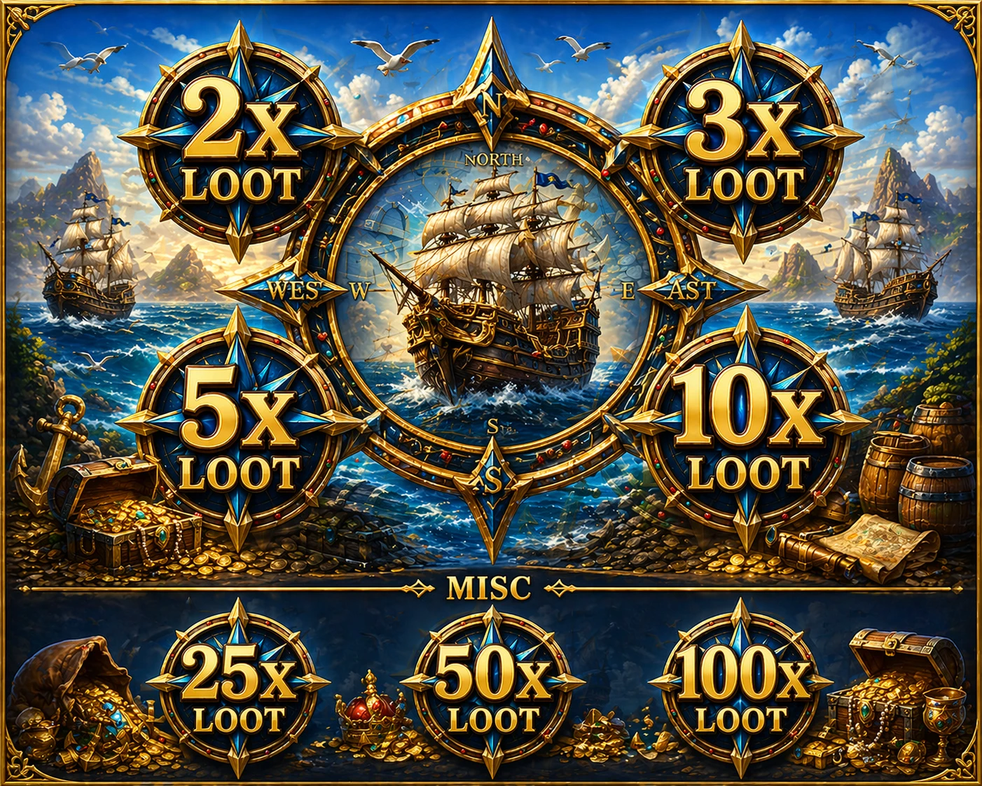 2x 3x 5x 10x All Loot (also 25x 50x 100x) Mod Menu