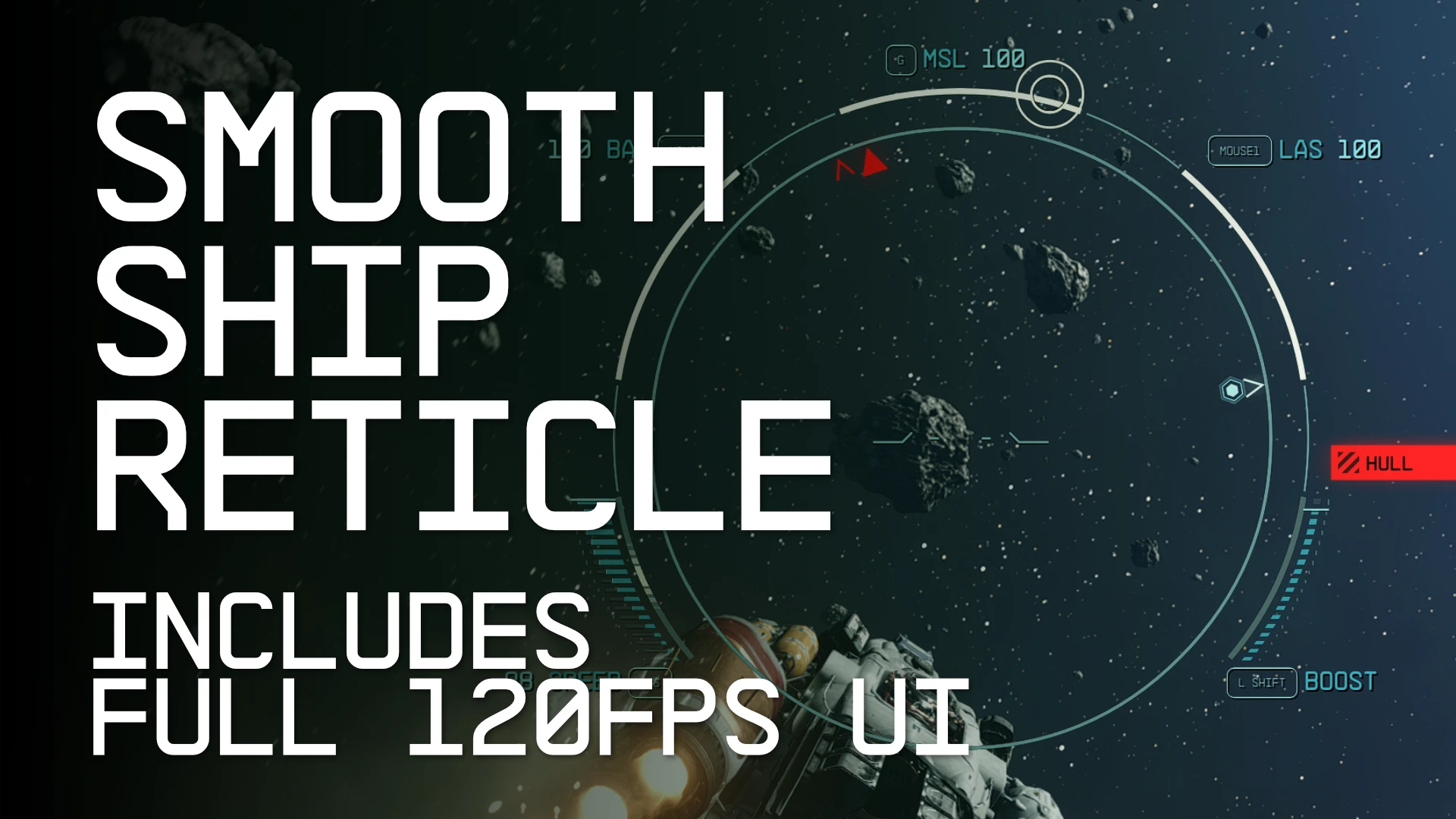 Starfield-Smooth Ship Reticle (120fps Smooth UI)-lagofast mod master