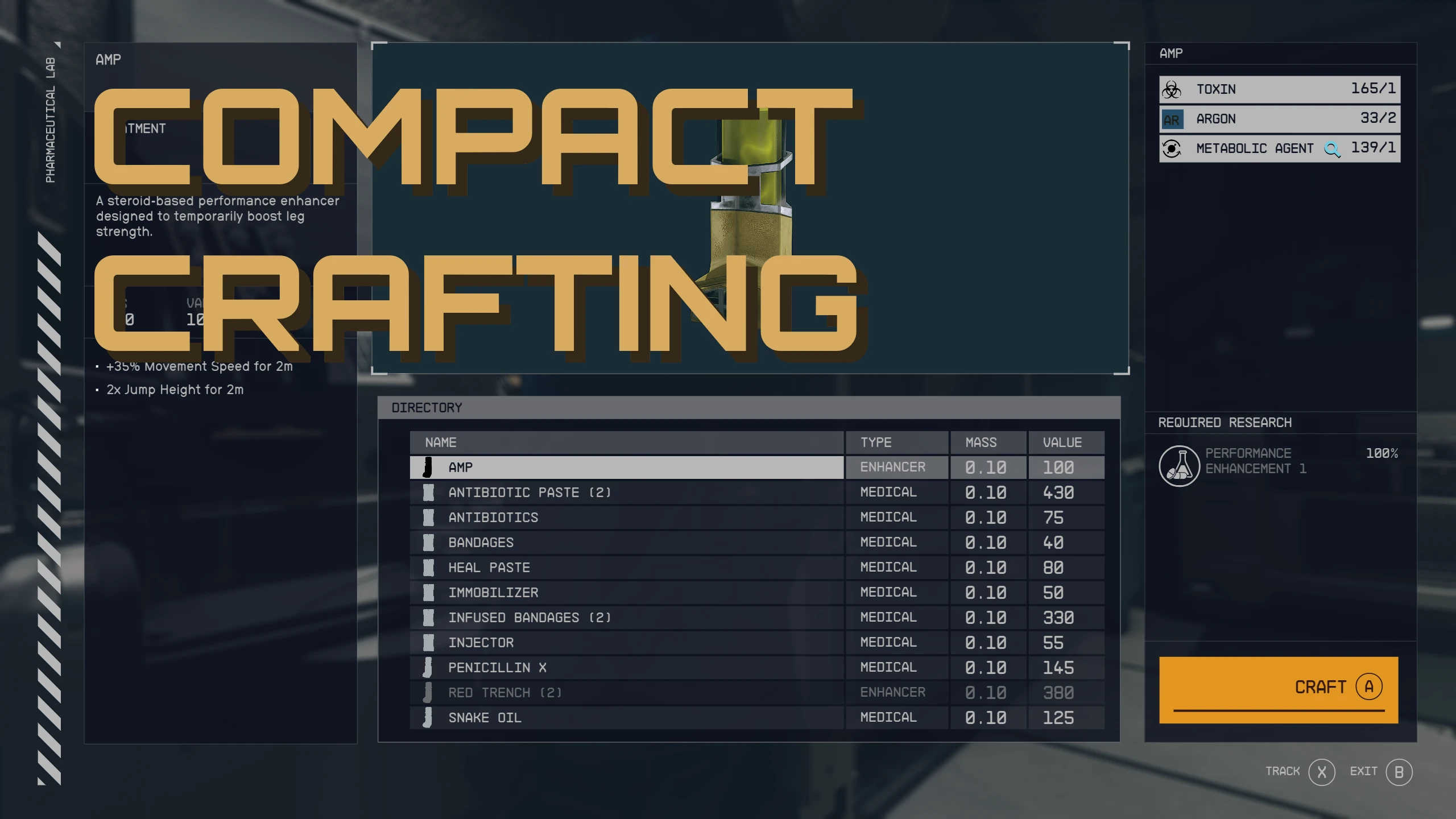Starfield-Compact Crafting UI-lagofast mod master