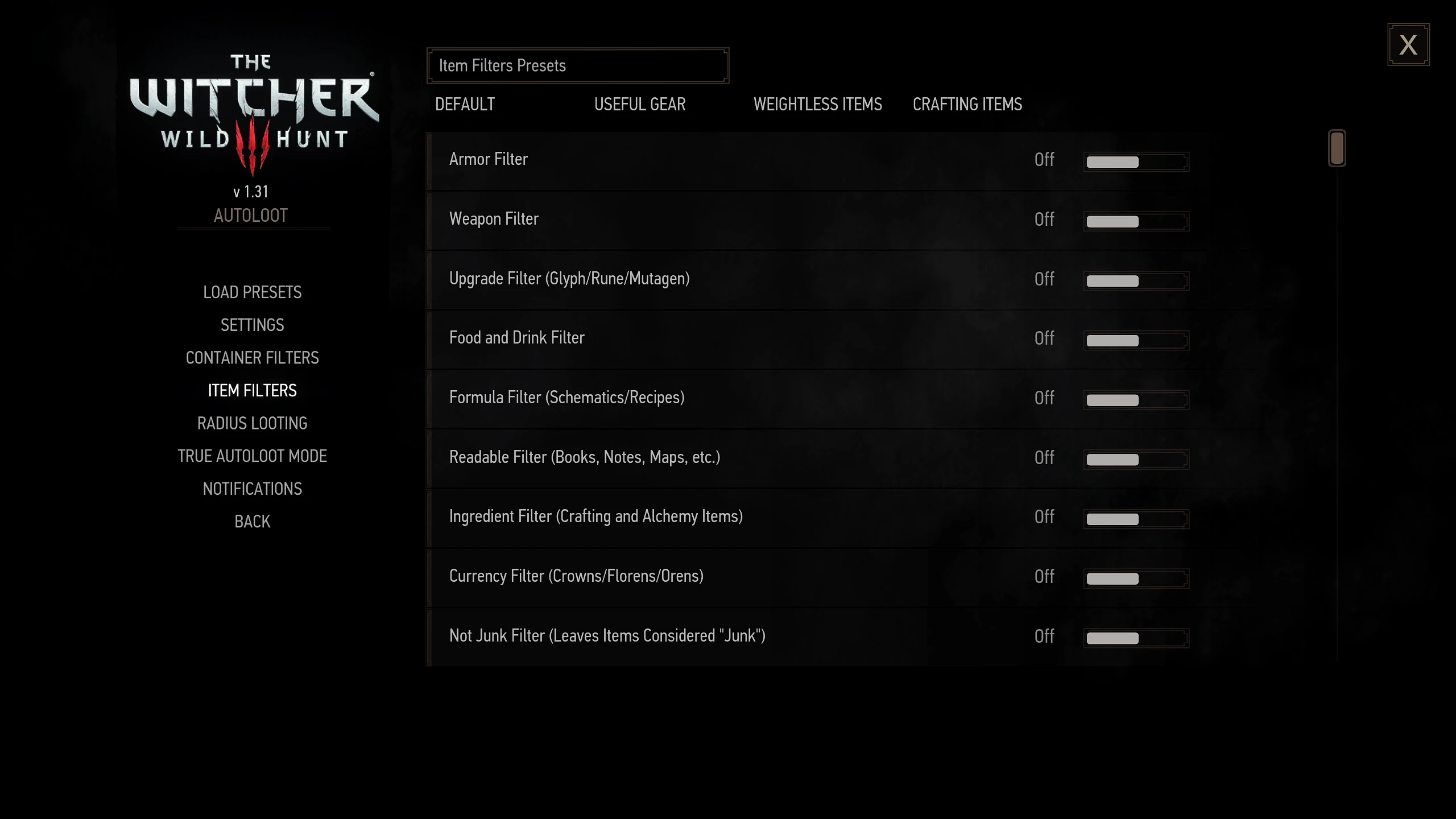 The Witcher 3: Wild Hunt Configuration Tout-en-Un du Butin Automatique (1.30-1.31)-7-modérateur lagofast