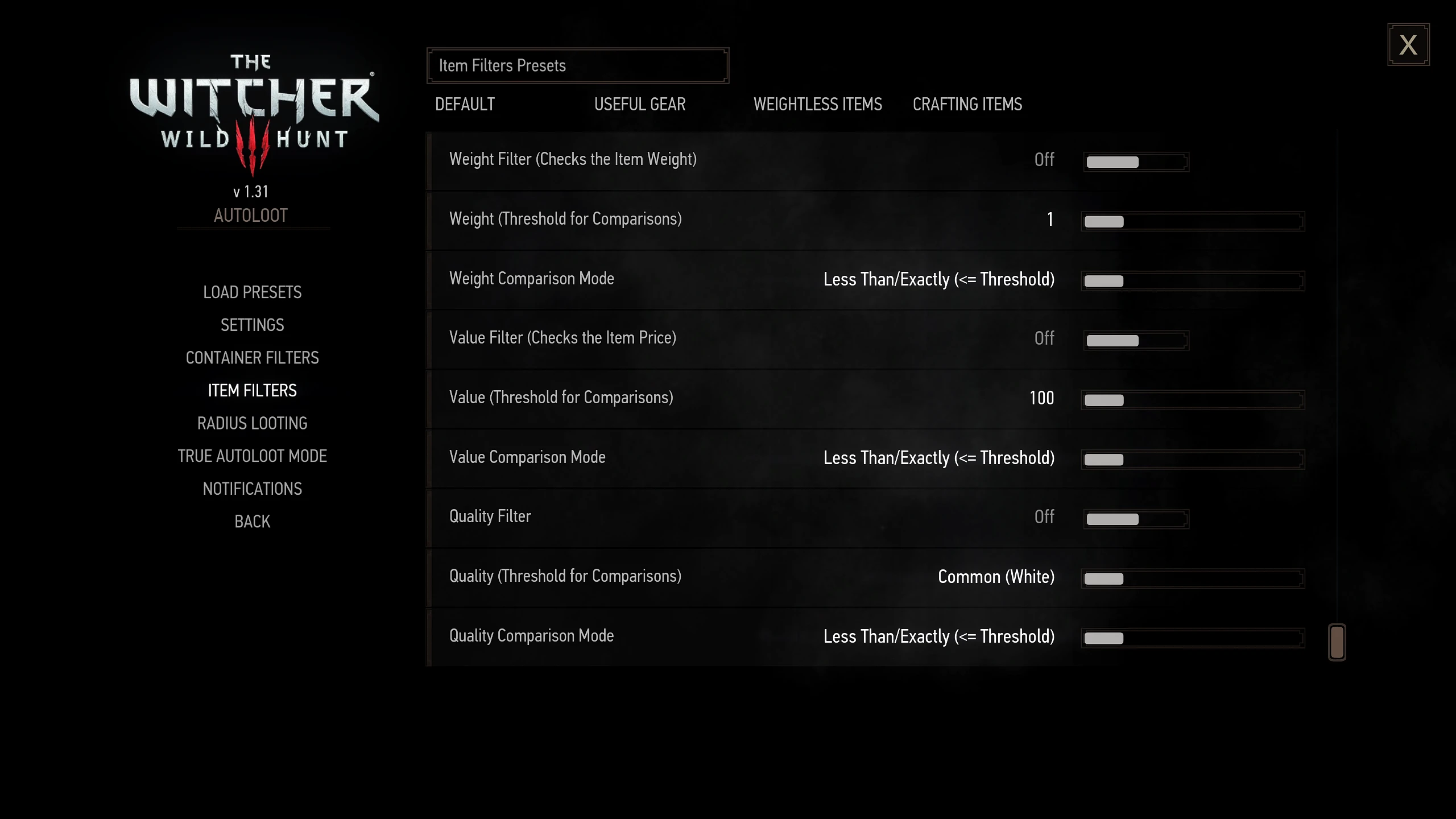The Witcher 3: Wild Hunt Configuration Tout-en-Un du Butin Automatique (1.30-1.31)-8-modérateur lagofast