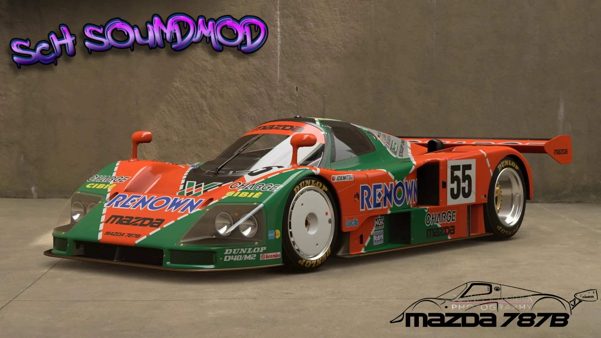 Xmodを使用してSCH SOUNDMOD マツダ 787BでForza Horizon 6の遊び方を