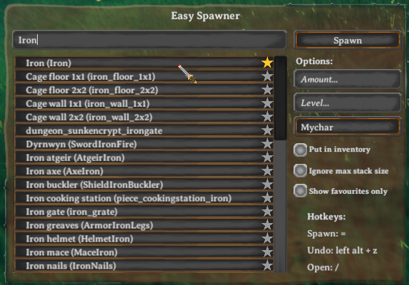 Menu UI