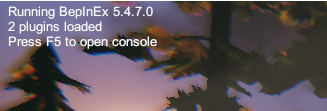 BepInEx info in top left